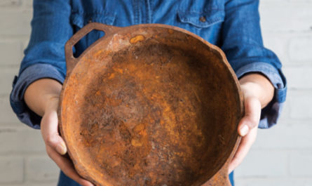 How to clean rust off antique cast iron