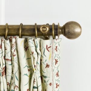 antique brass curtain rod