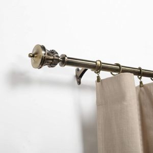 antique brass curtain rod