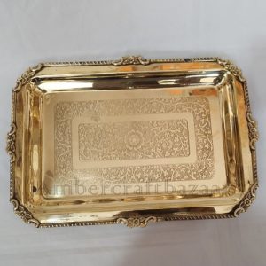 Antique brass tray India