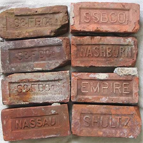 Antique brick identification chart