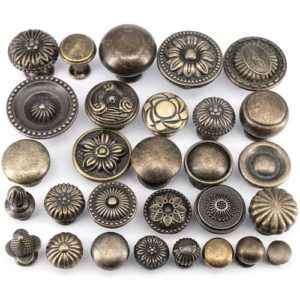 Antique bronze drawer pulls