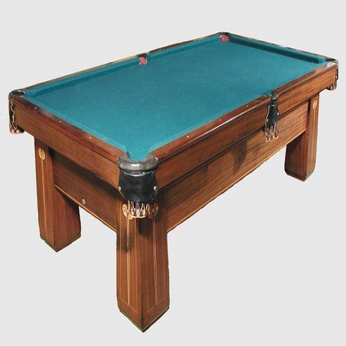 antique Brunswick pool tables