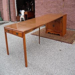 Antique buffet with pull out table
