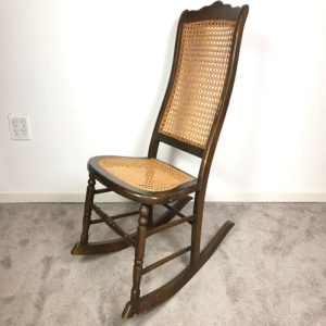 Antique cane rocking chair