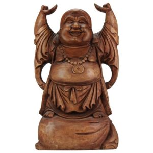 Antique carved wooden Buddha
