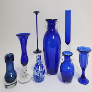 Antique cobalt blue glass