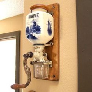 Antique Coffee Grinder Wall Mount