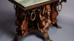 Antique Coffee Table Marble Top
