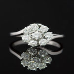 antique diamond cluster ring