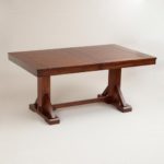 antique dining table with hidden leaves