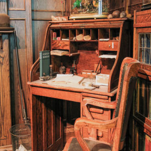 antique drop front writing desk