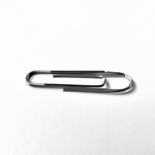 The steel paper clip is made of high-quality steel and is rust-resistant