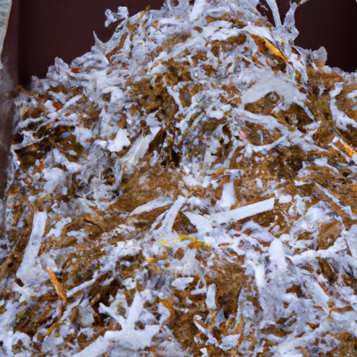 Composting shredded paper is a great way to add carbon to your compost pile.