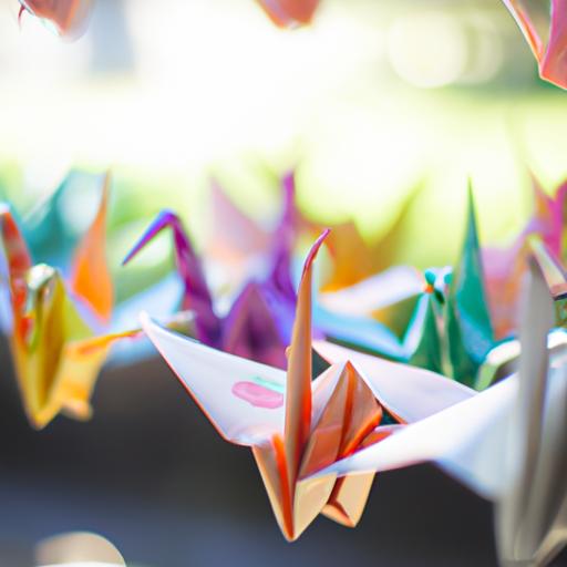 Decorate your room with these easy-to-make paper cranes