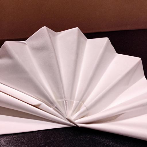 Create an elegant fan fold paper napkin for your next dinner party