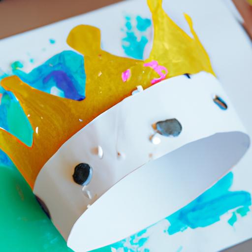 Add some sparkle to your paper crown by learning how to make one with glitter and paint