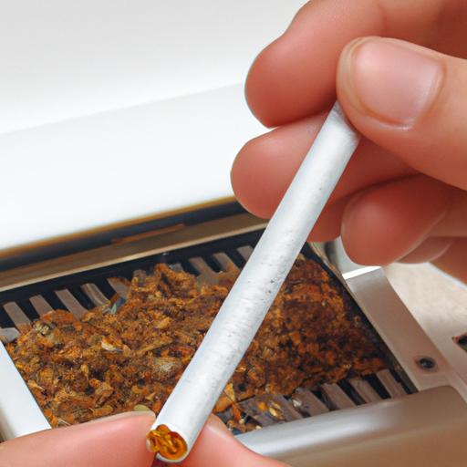 Roll your paper around the filter and tobacco using a rolling machine.