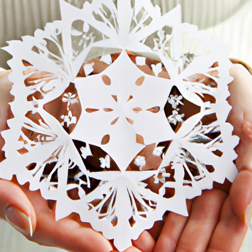 Cutting paper snowflakes is a fun and easy winter activity for all ages