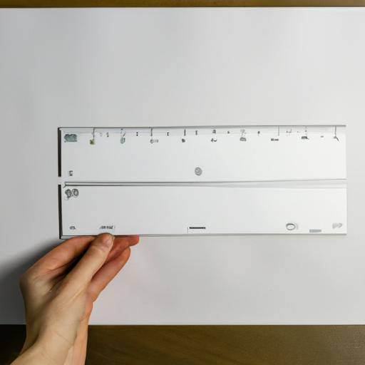 Measuring the weight of a single sheet of paper with a scale and ruler