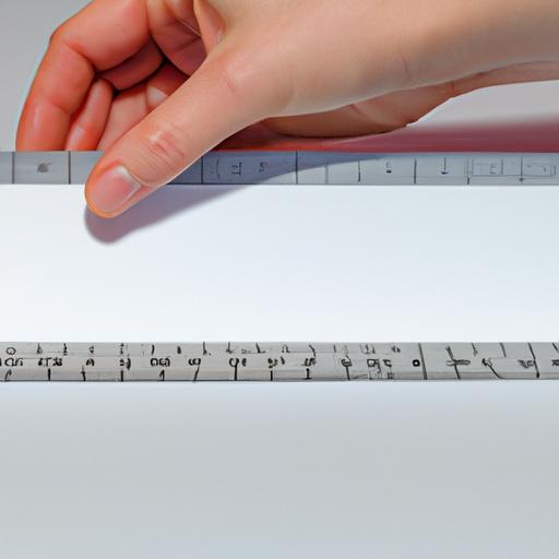 Measuring the dimensions of the standard printer paper accurately