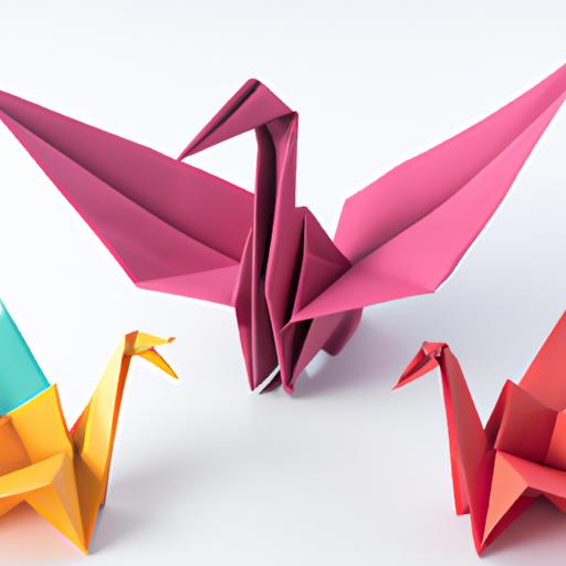 Create a stunning paper swan with vibrant origami paper