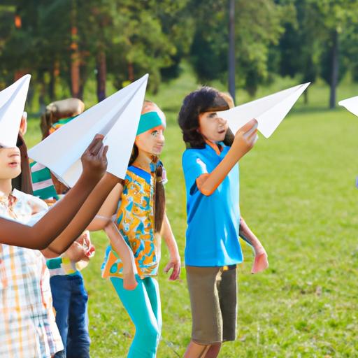 Put your paper airplane making skills to the test and have a flying competition with your friends