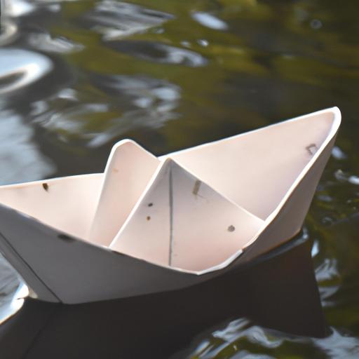 Enjoy the fruits of your labor by floating your handmade paper boat in a nearby pond