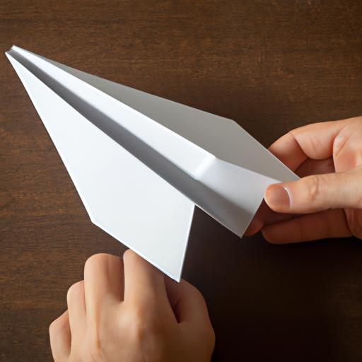 The right folds and creases are crucial for creating a fast paper airplane.
