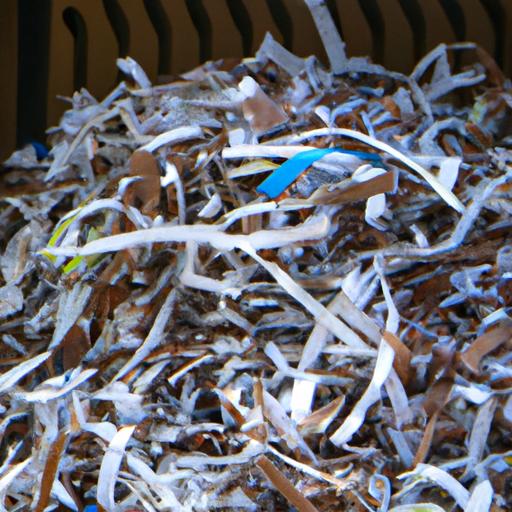 Composting shredded paper is a great way to add carbon to your compost and improve soil health.