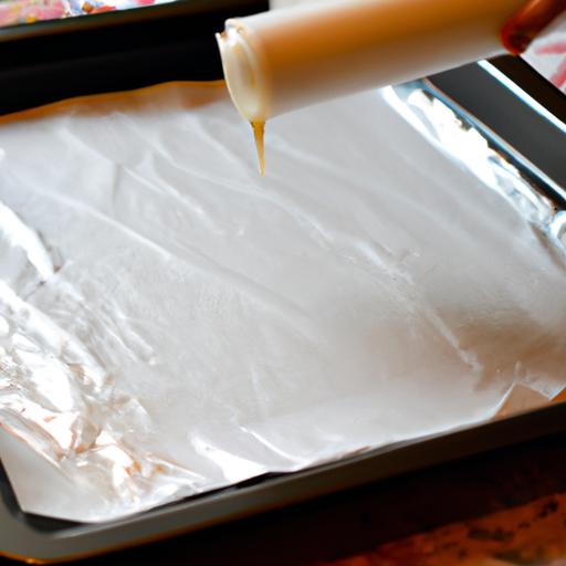 Wax paper is a non-stick option for lining baking trays, making it easier to clean up after baking.