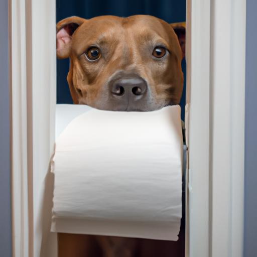 This dog's love for toilet paper knows no bounds