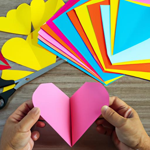 Creating a beautiful heart out of paper