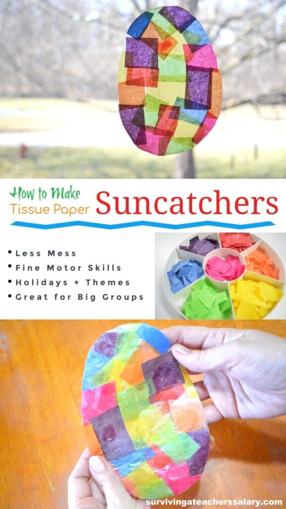 Tissue Paper Suncatcher